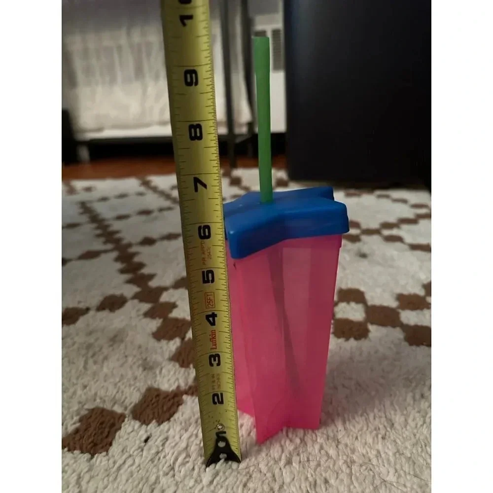 BARBIECORE blue & pink star drinking tumbler